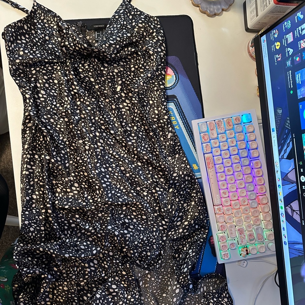 super cute dark brown dress